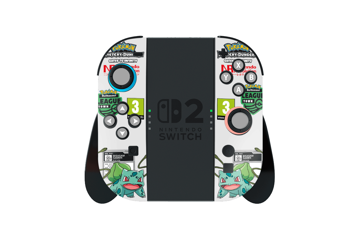 Pokemon Bulbasaur Skin Nintendo Switch 2 (2025) Xonebrand