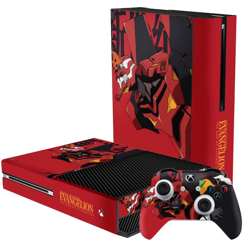 Evangelion eva 02 Skin Xbox One Fat Xonebrand