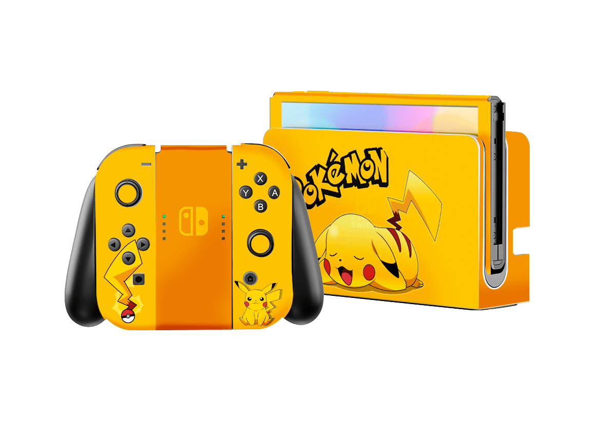 Pokemon Pikachu Skin Nintendo Switch OLED (2021) Xonebrand