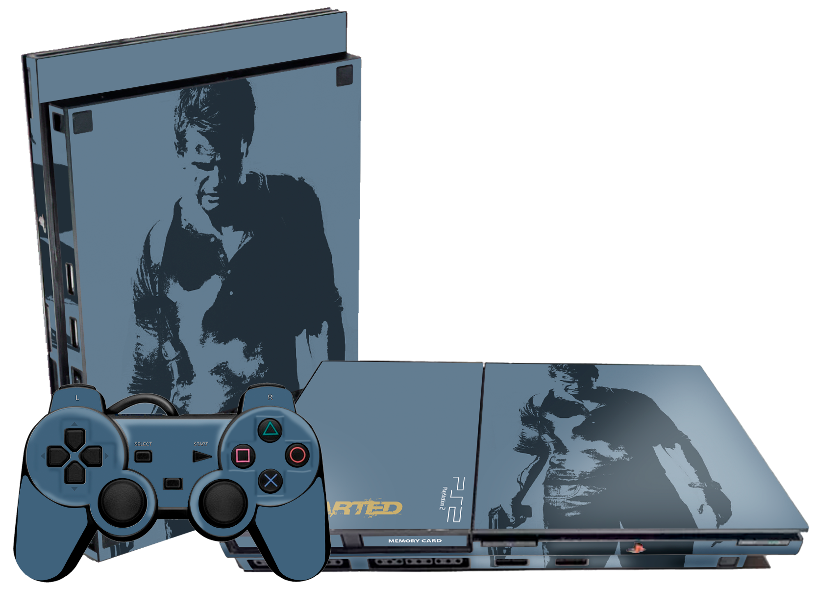 Uncharted Skin Playstation 2 Slim