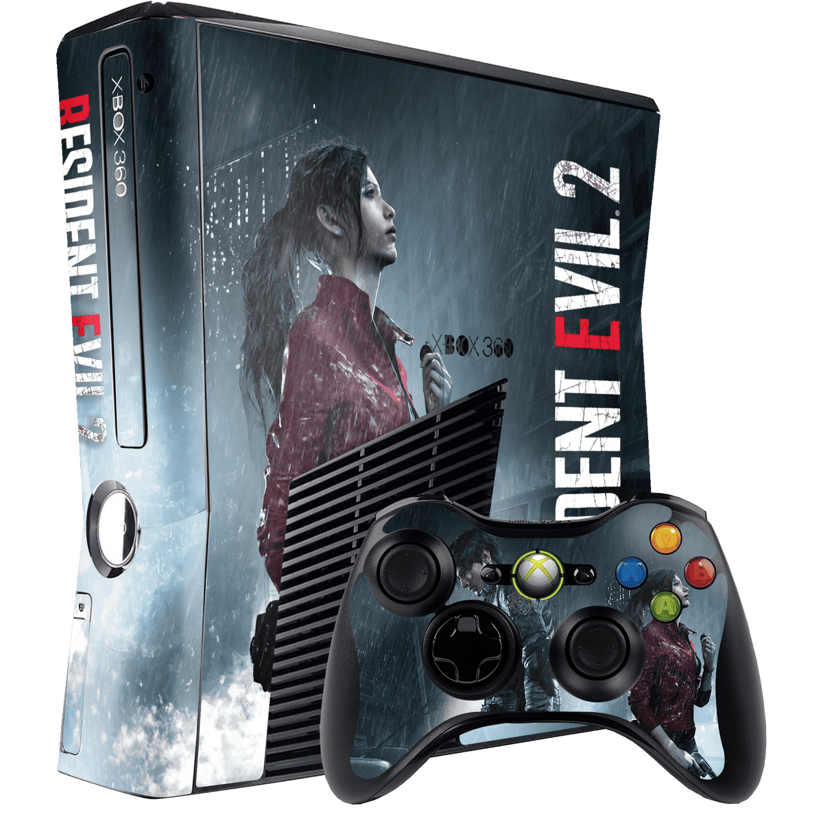 Resident Evil 2 Skin Xbox 360 Slim Xonebrand