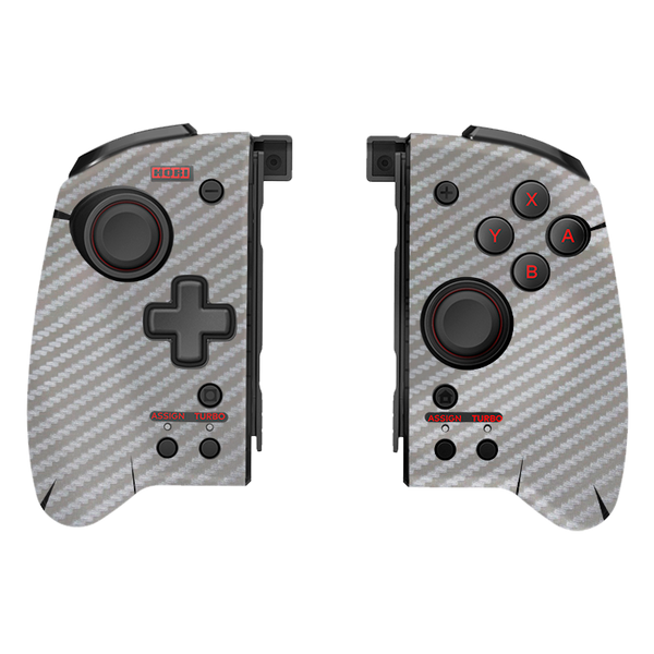 Carbon Fiber Gray Skin Nintendo Switch Hori Controller
