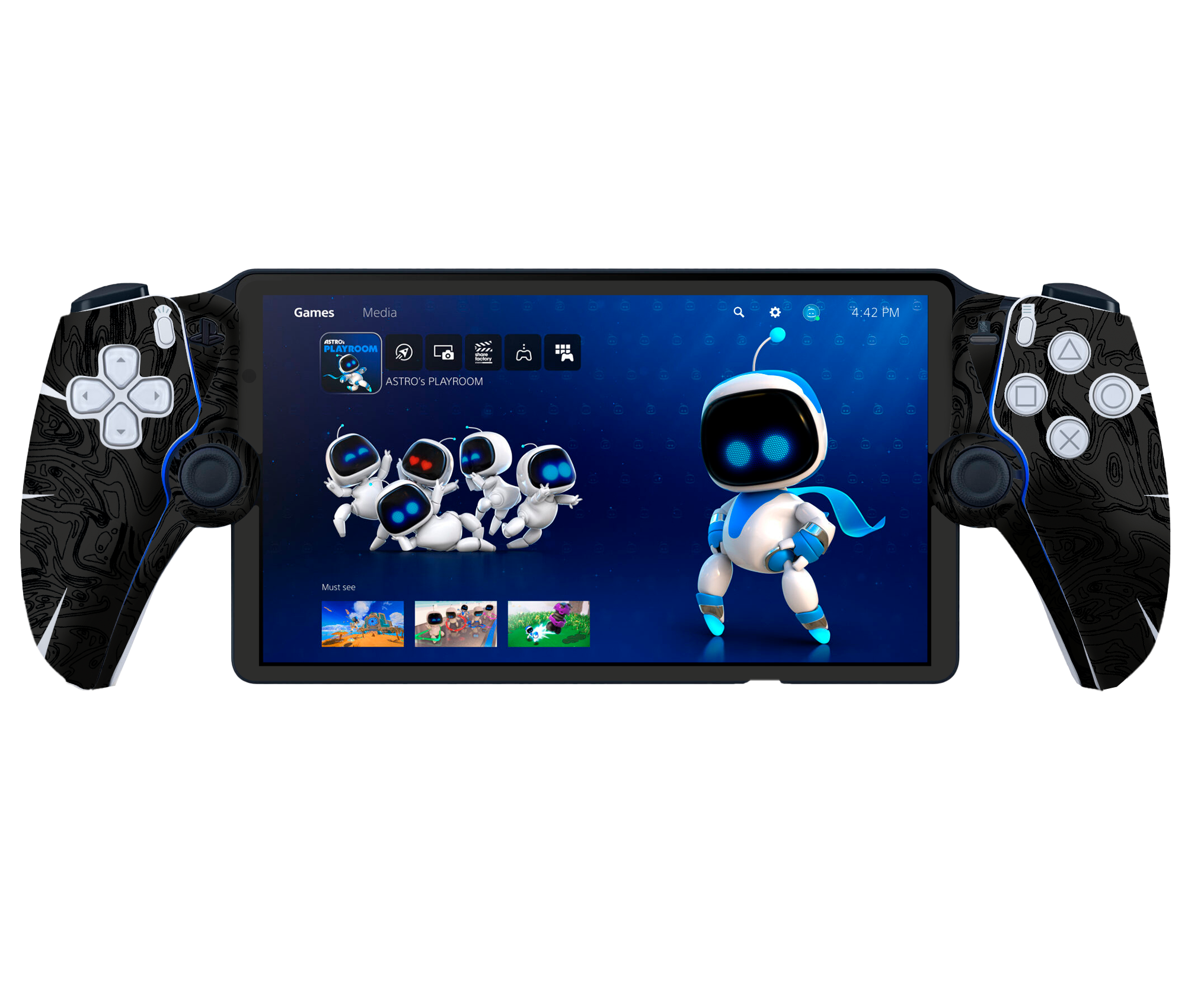 Black Line Skin Playstation Portal Xonebrand