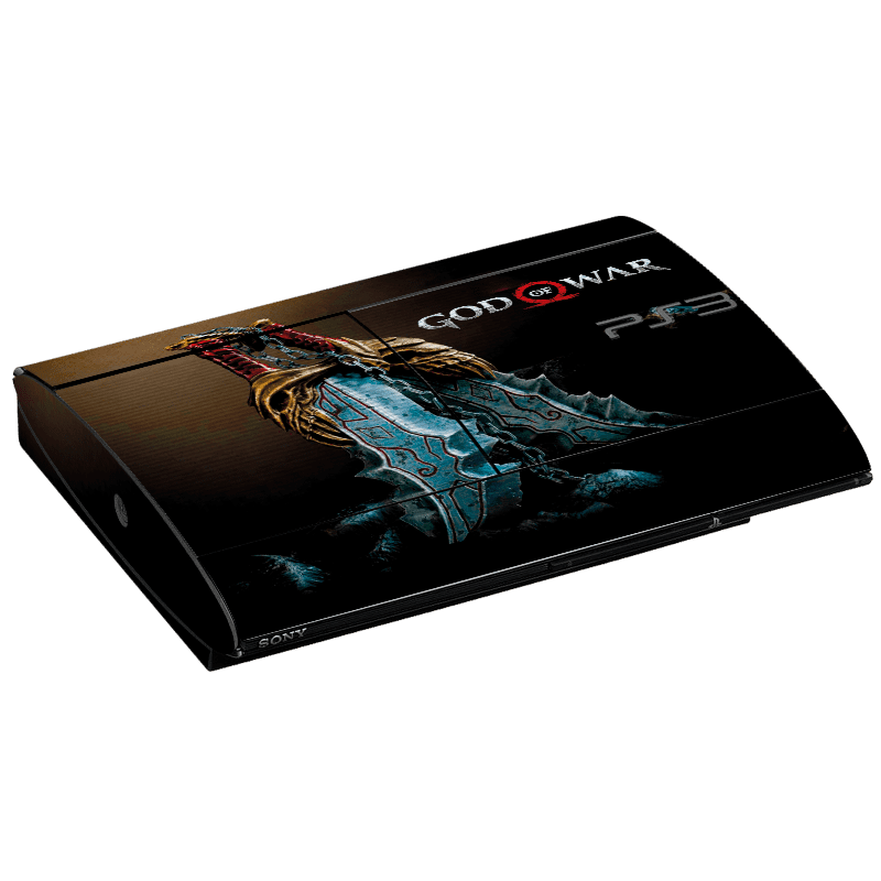 God of War Skin Playstation 3 Super Slim Xonebrand