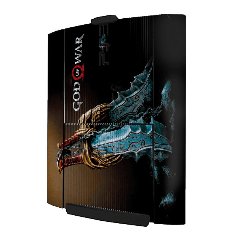 God of War Skin Playstation 3 Super Slim Xonebrand
