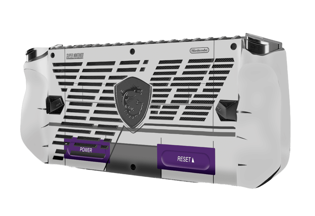 Skin para MSI Claw A1M edición SNES – Xonebrand