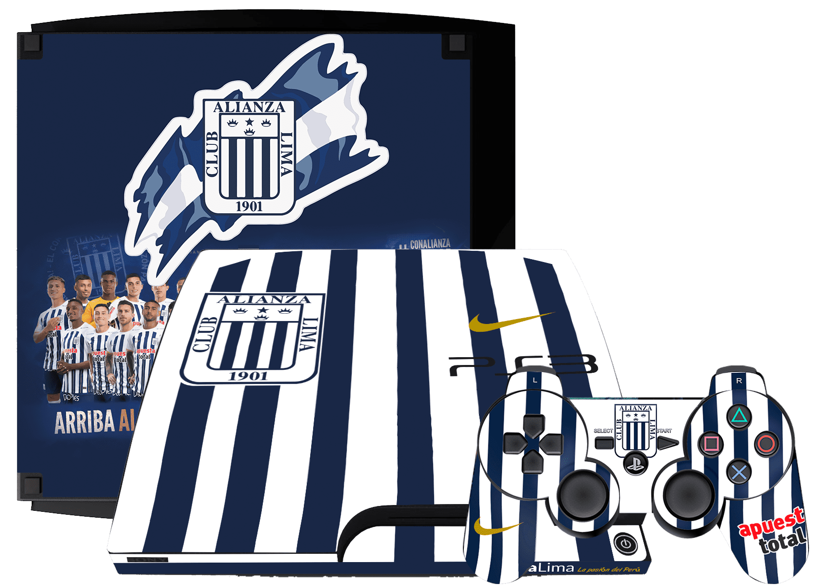 Alianza Lima Skin Playstation 3 Slim Xonebrand