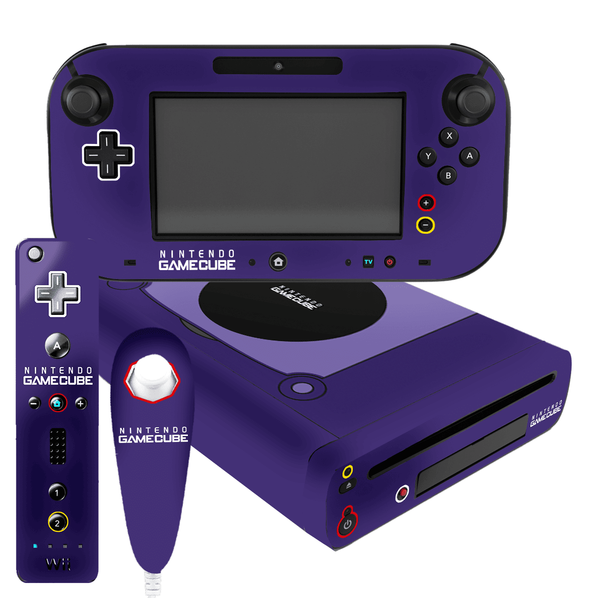 Game Cube Skin Nintendo Wii U (2012) Xonebrand