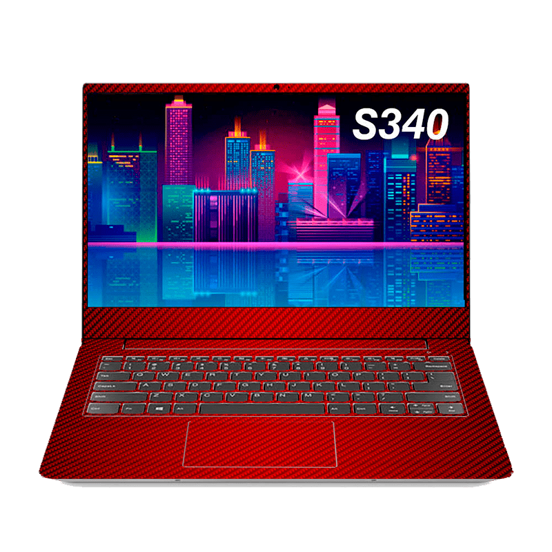 Fibra Carbono Rojo Lenovo IdeaPad 14-inch Skin