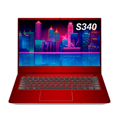 Fibra Carbono Rojo Lenovo IdeaPad 14-inch Skin