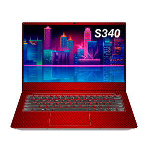 Fibra Carbono Rojo Lenovo IdeaPad 14-inch Skin