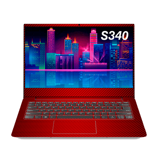 Carbon Fiber Red Lenovo IdeaPad 14-inch Skin