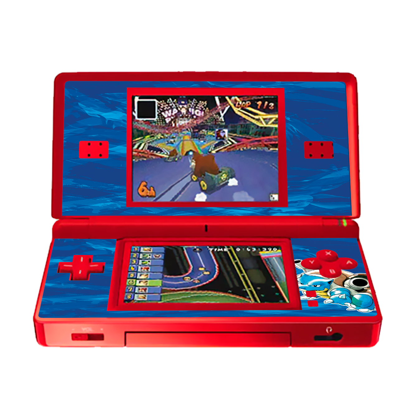 Pokemon Blastoise Skin Nintendo DS Lite