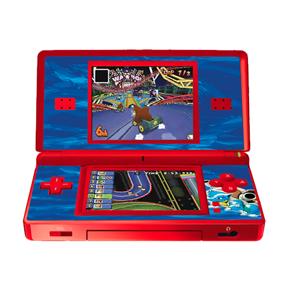 Pokemon Blastoise Skin Nintendo DS Lite Xonebrand