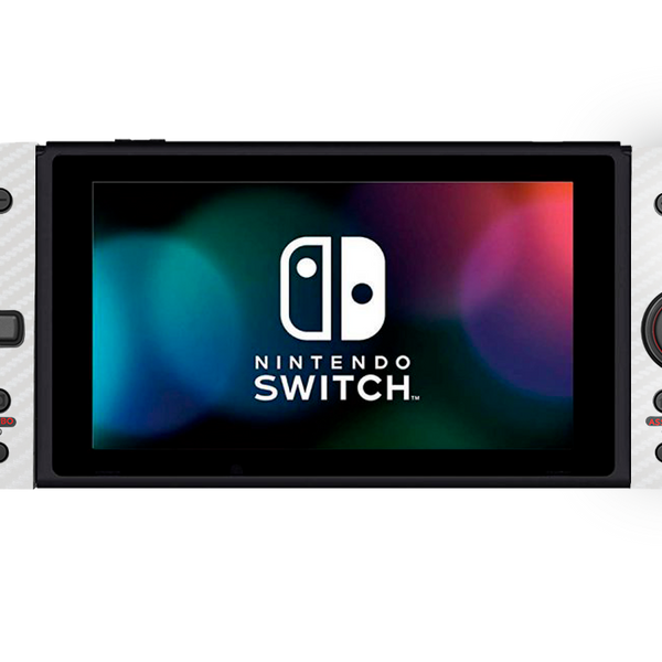 White Carbon Fiber Skin Nintendo Switch Hori Controller