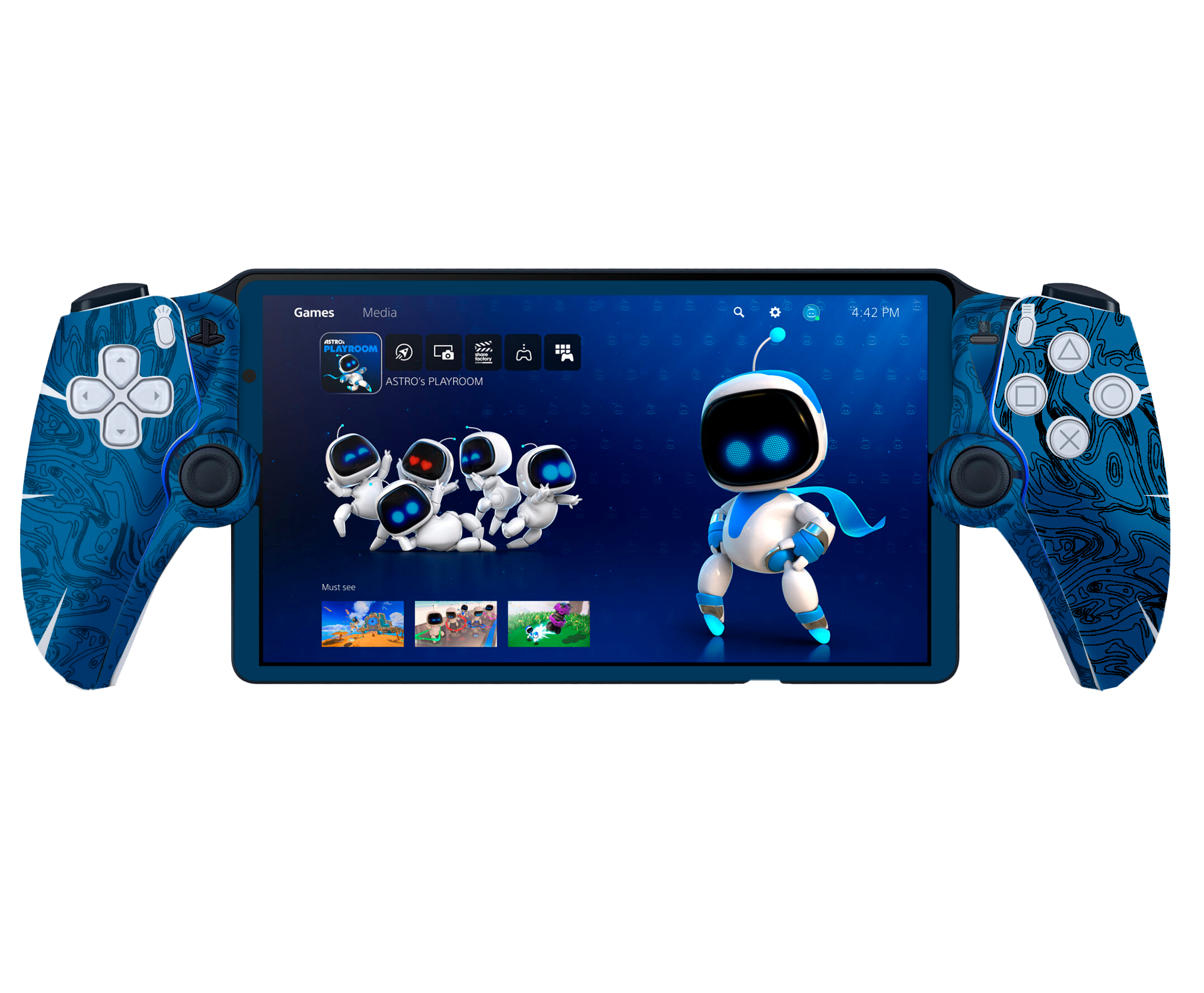 Blue Line Skin Playstation Portal Xonebrand