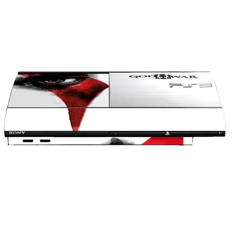 God of War Skin Playstation 3 Super Slim Xonebrand