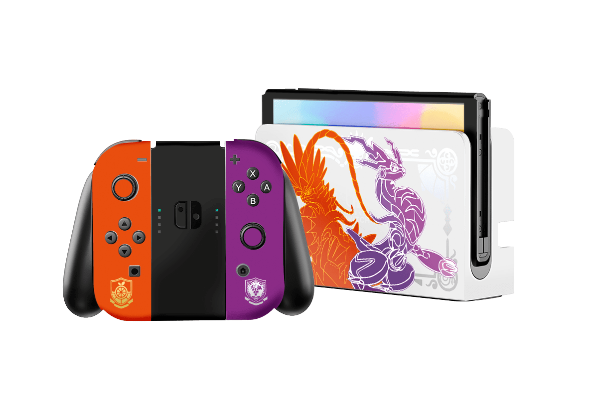 Pokémon Scarlet &amp; Violet Nintendo Switch Oled (2021) Skin