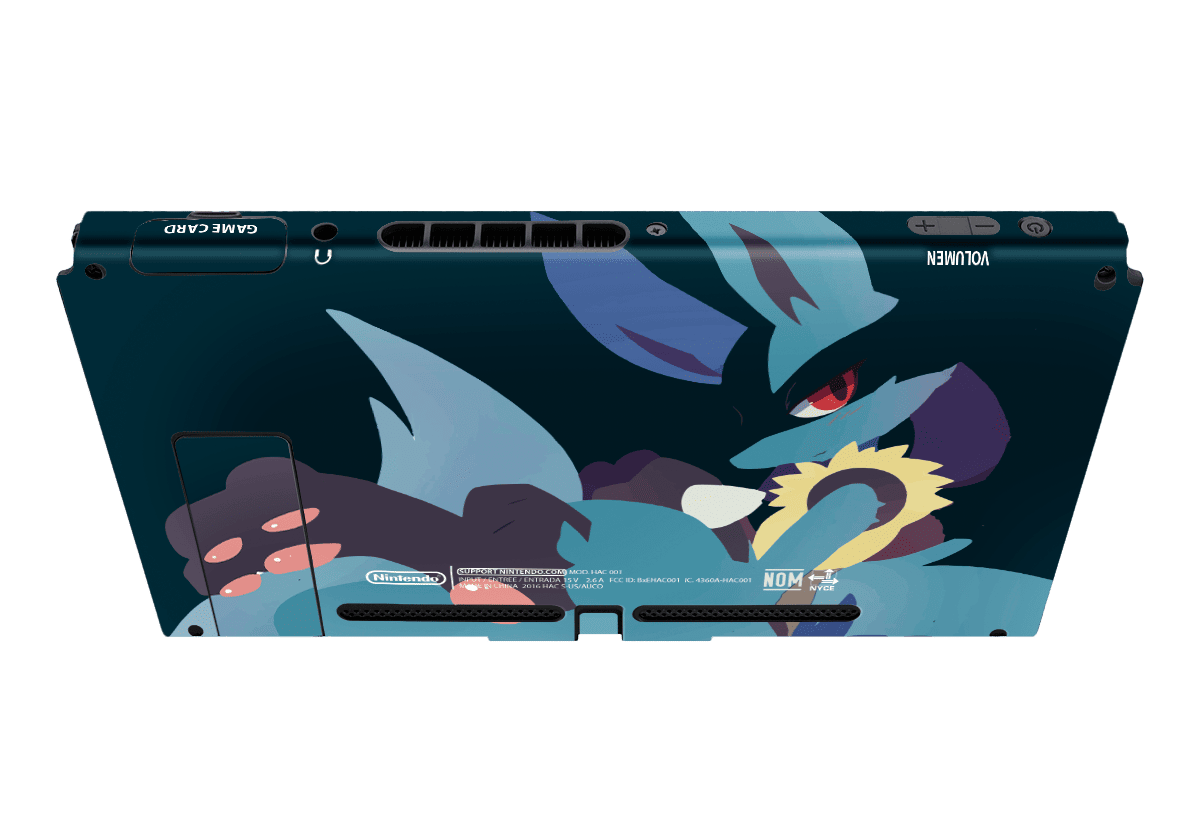 Pokemon Lucario Skin Nintendo Switch (2017) Xonebrand