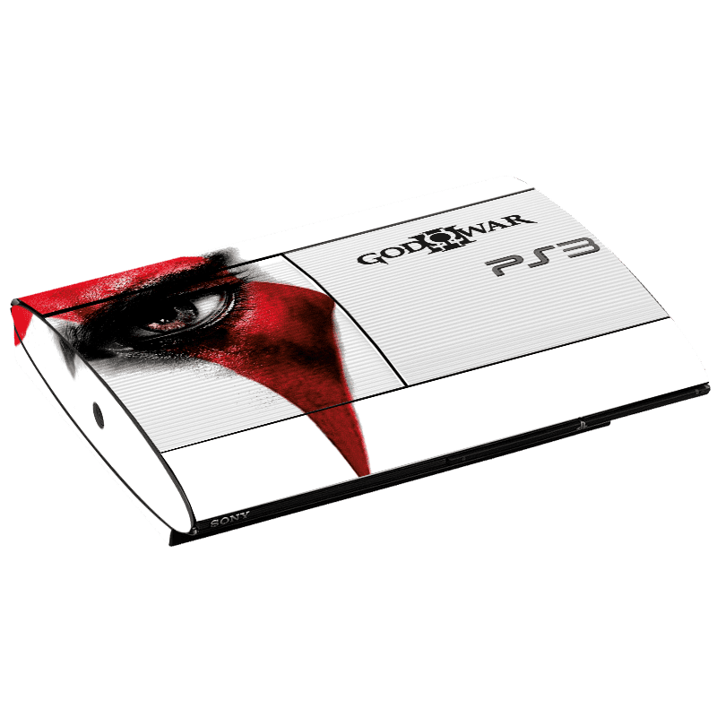 God of War Skin Playstation 3 Super Slim Xonebrand