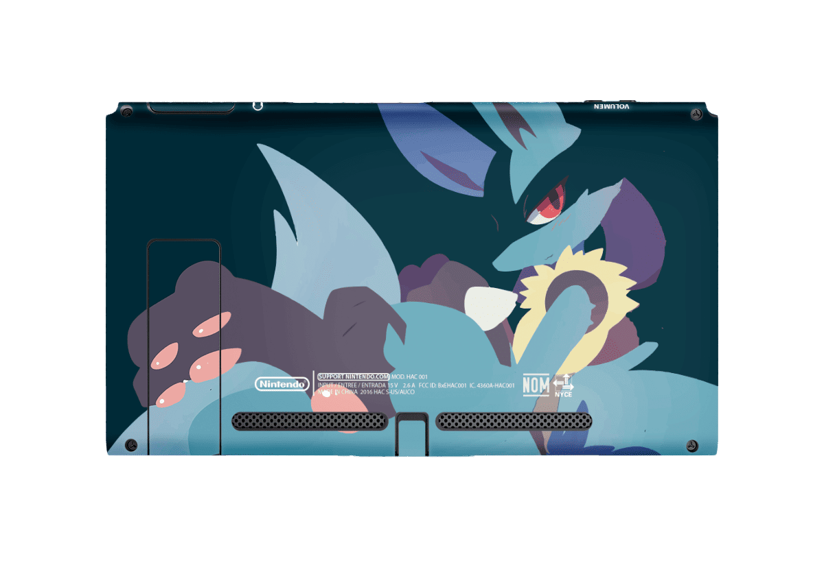 Pokemon Lucario Skin Nintendo Switch (2017) Xonebrand