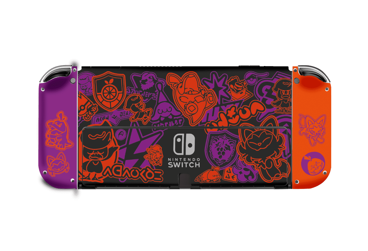 Pokémon Scarlet &amp; Violet Nintendo Switch Oled (2021) Skin