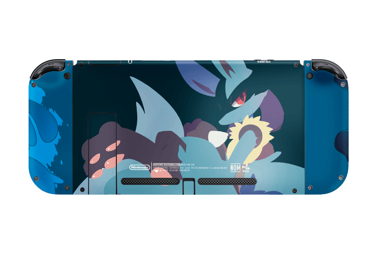 Pokemon Lucario Skin Nintendo Switch (2017) Xonebrand