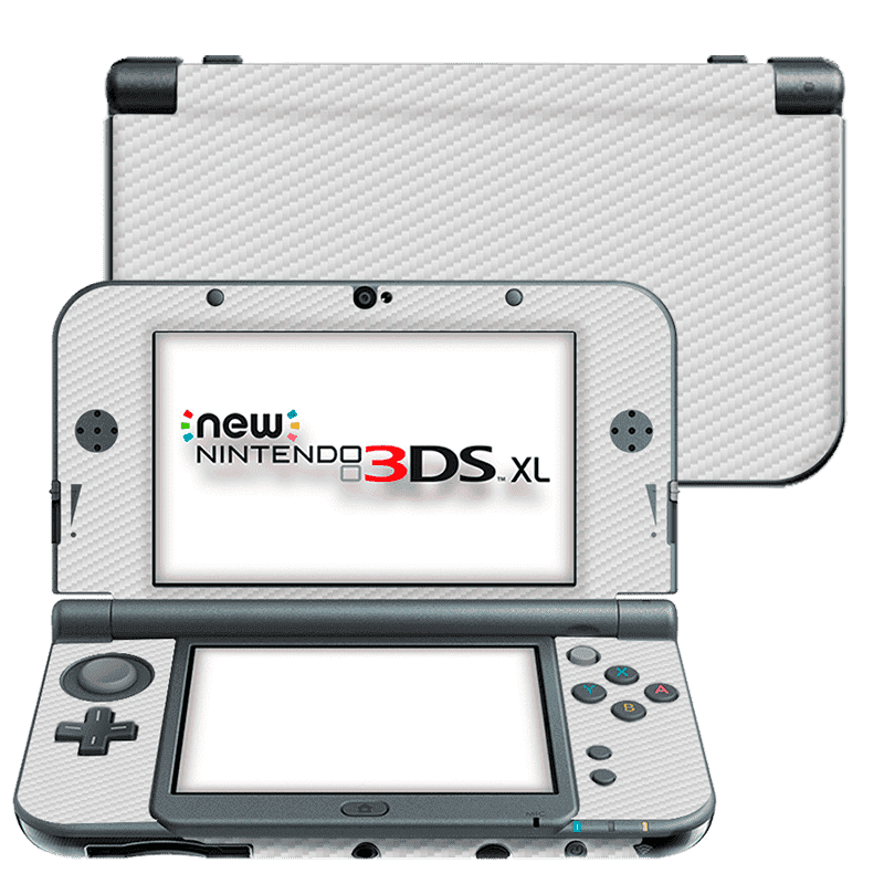 Skin para Nintendo New 3Ds XL edición Fibra Carbono Blanco – Xonebrand