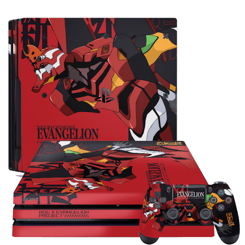 Evangelion Eva-02 PS4 Pro Bundle Skin