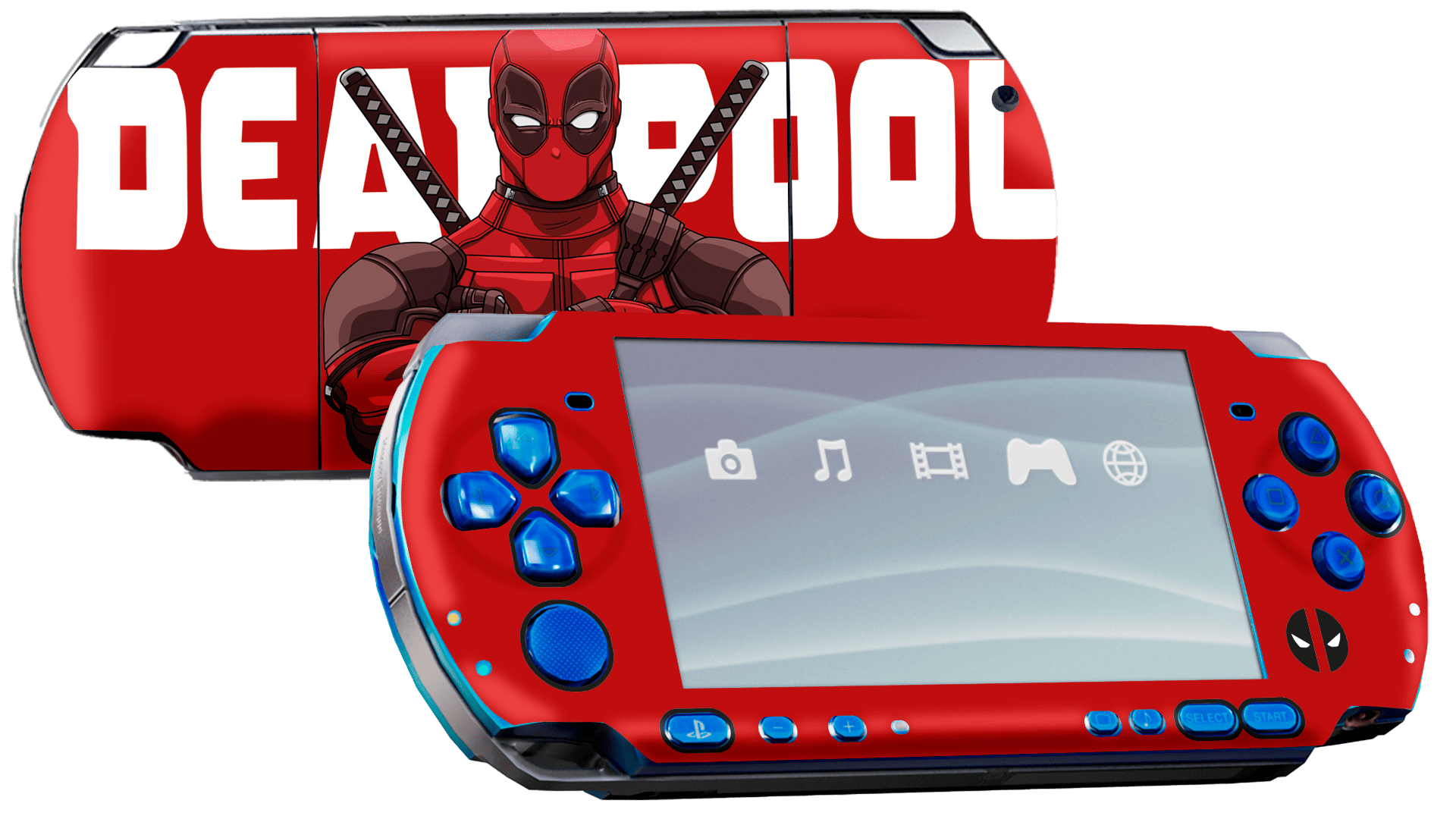 Deadpool PSP Handheld Gaming Bundle Skin