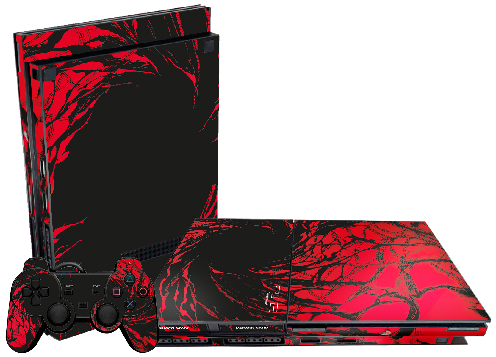 Carnage Skin Playstation 2 Slim Xonebrand