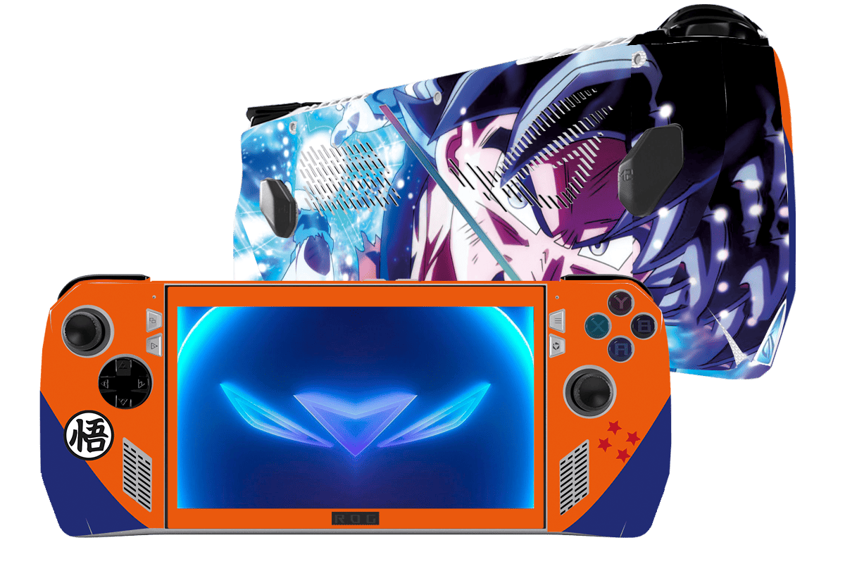 Dragon Ball Goku Asus Rog Ally Handheld Gaming Computer Skin