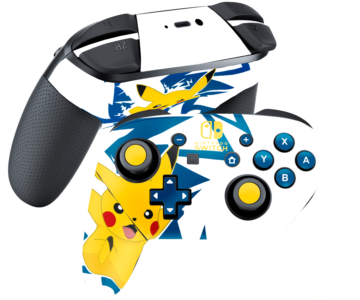 Pokemon Pikachu Skin Nintendo Switch Pro Controller Xonebrand