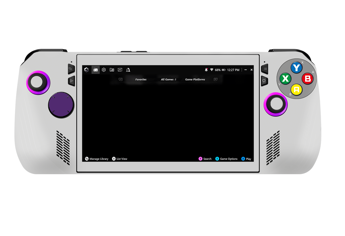 SNES Asus Rog Ally X Handheld Gaming Computer Skin