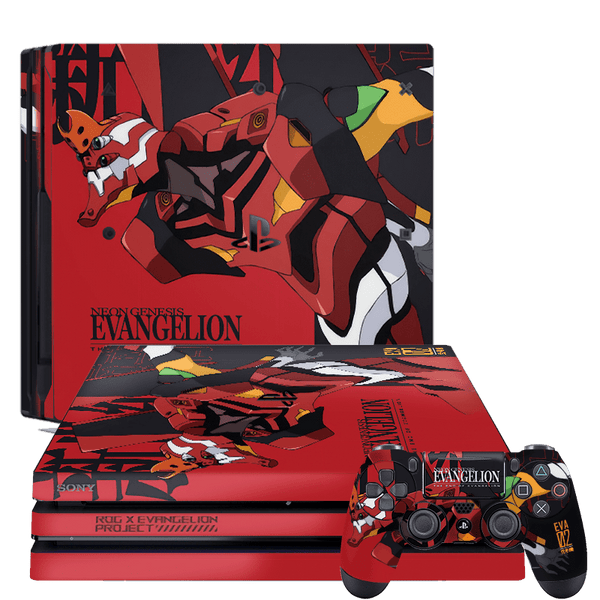 Evangelion Eva 02 Skin Playstation 4 Pro
