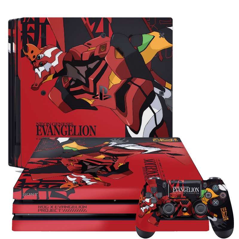 Evangelion Eva 02 Skin Playstation 4 Pro