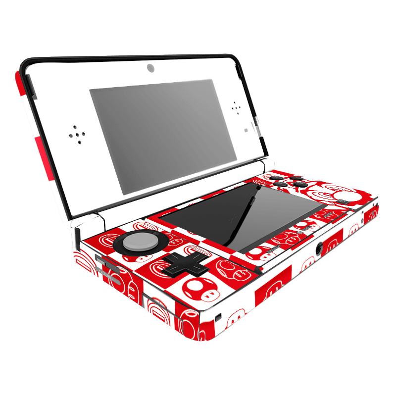 Mario Bros White Nintendo 3DS Skin