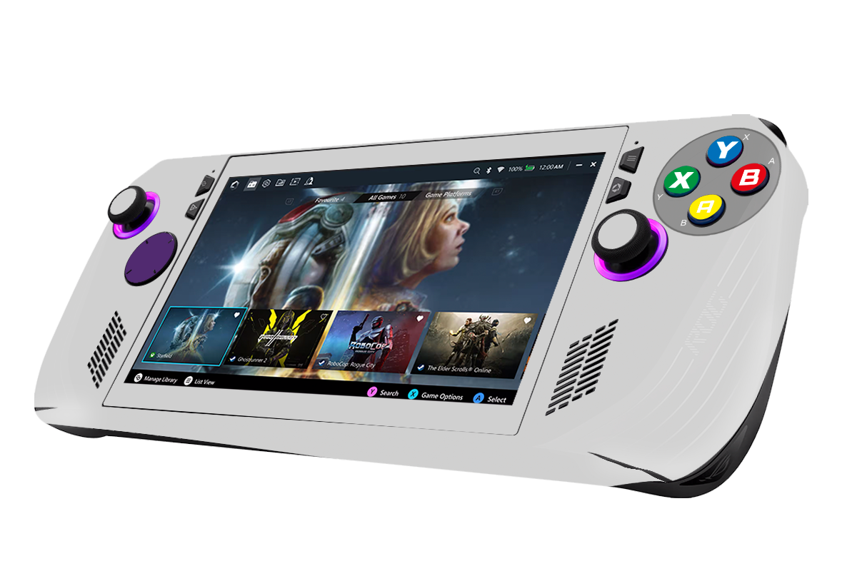 SNES Asus Rog Ally X Handheld Gaming Computer Skin