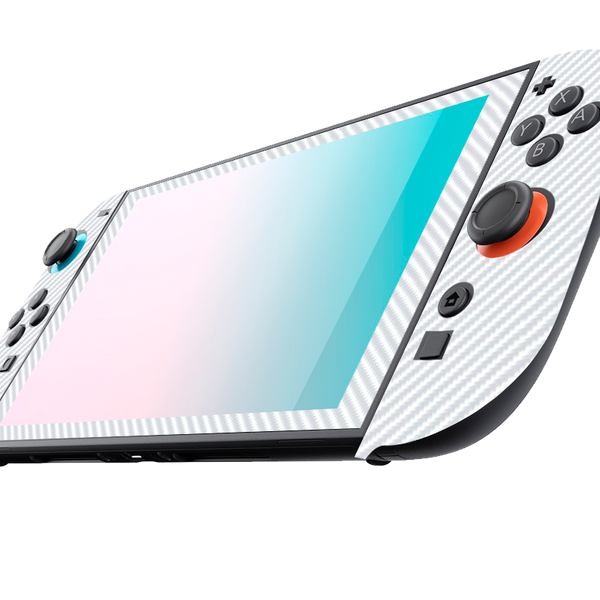 Fibra Carbono Blanco Skin Nintendo Switch 2 (2025)