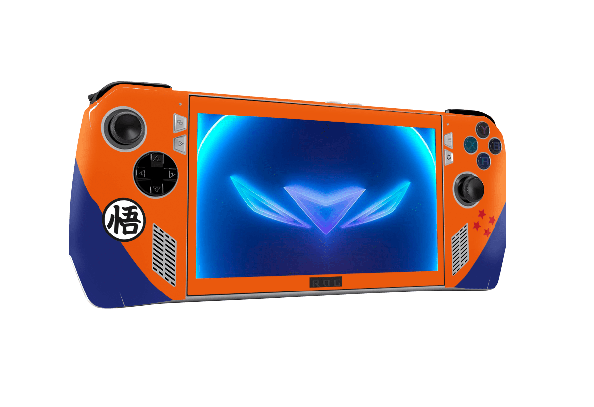 Dragon Ball Goku Asus Rog Ally Handheld Gaming Computer Skin