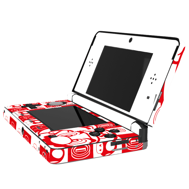 Mario Bros White Nintendo 3DS Skin