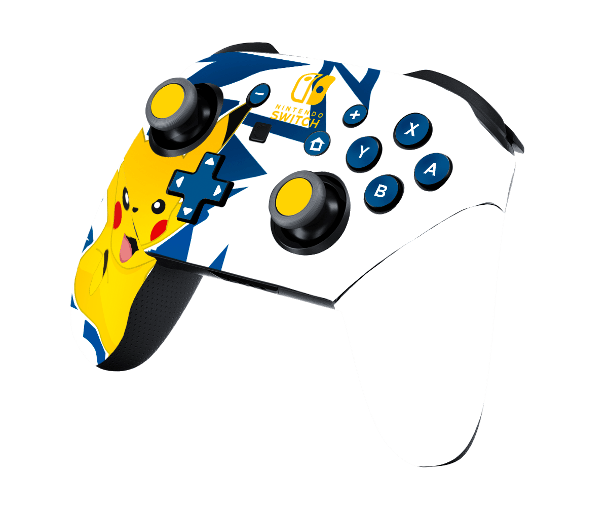 Pokemon Pikachu Skin Nintendo Switch Pro Controller Xonebrand