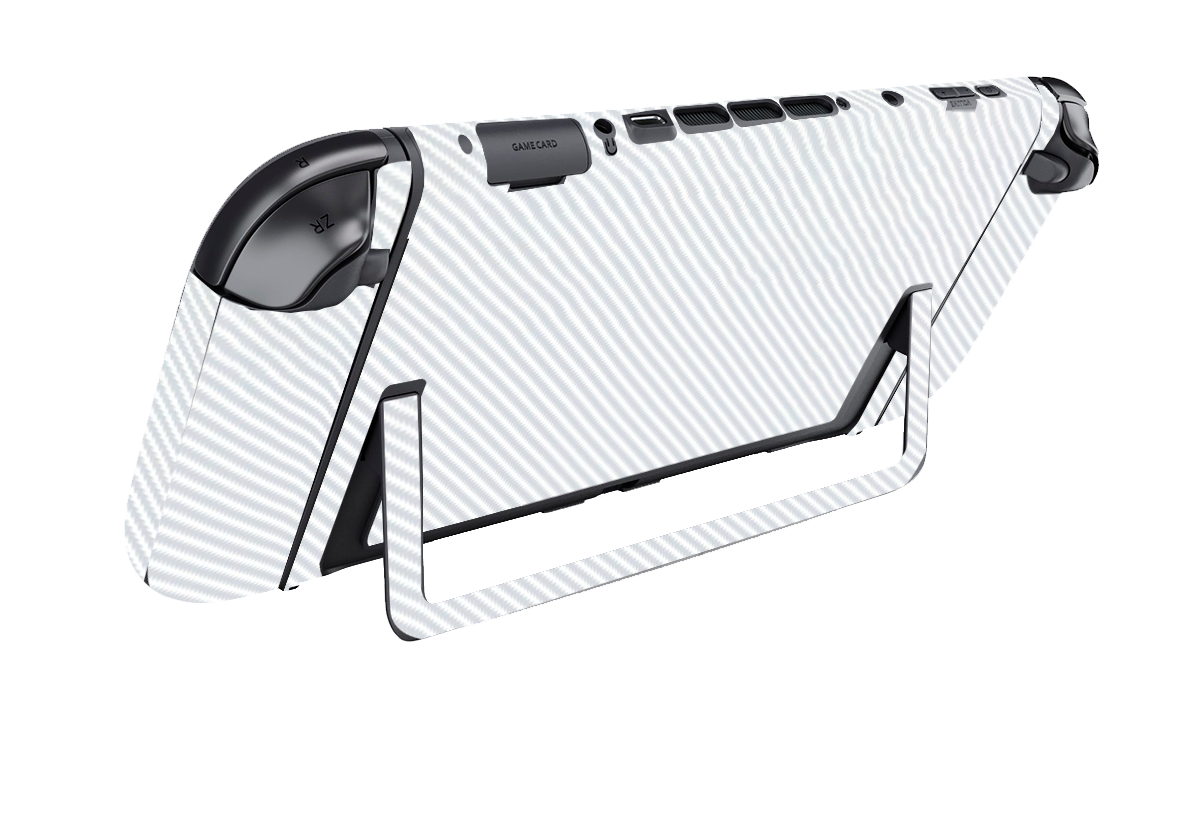 Fibra Carbono Blanco Skin Nintendo Switch 2 (2025)