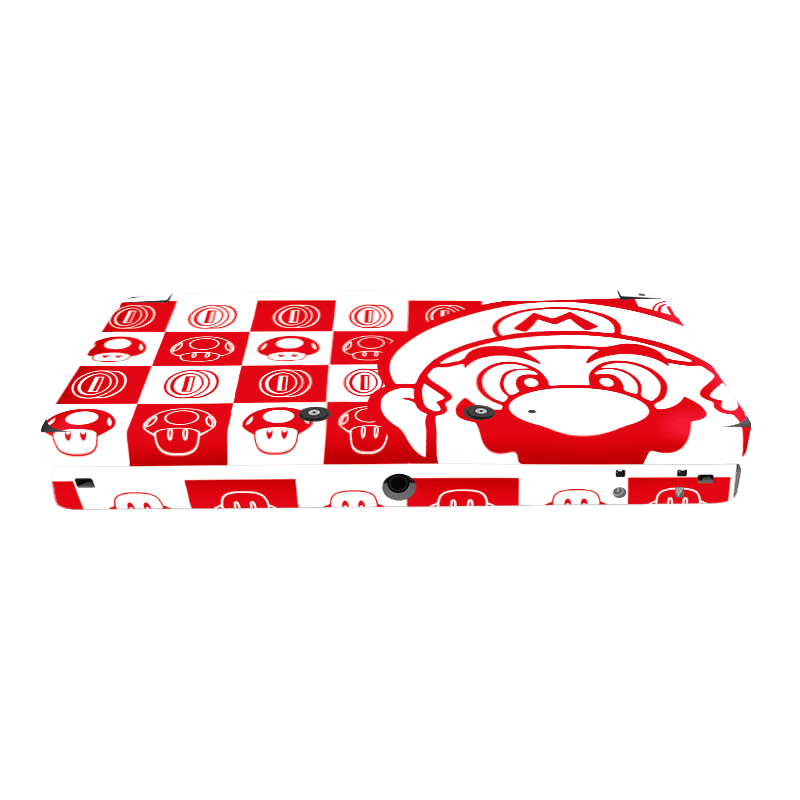 Mario Bros White Nintendo 3DS Skin