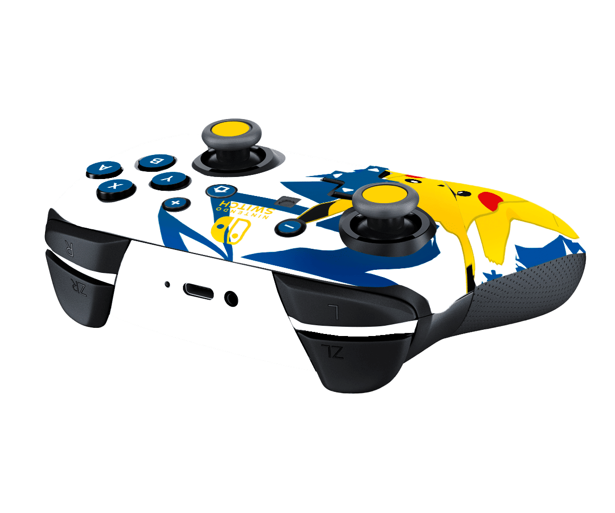 Pokemon Pikachu Skin Nintendo Switch Pro Controller Xonebrand