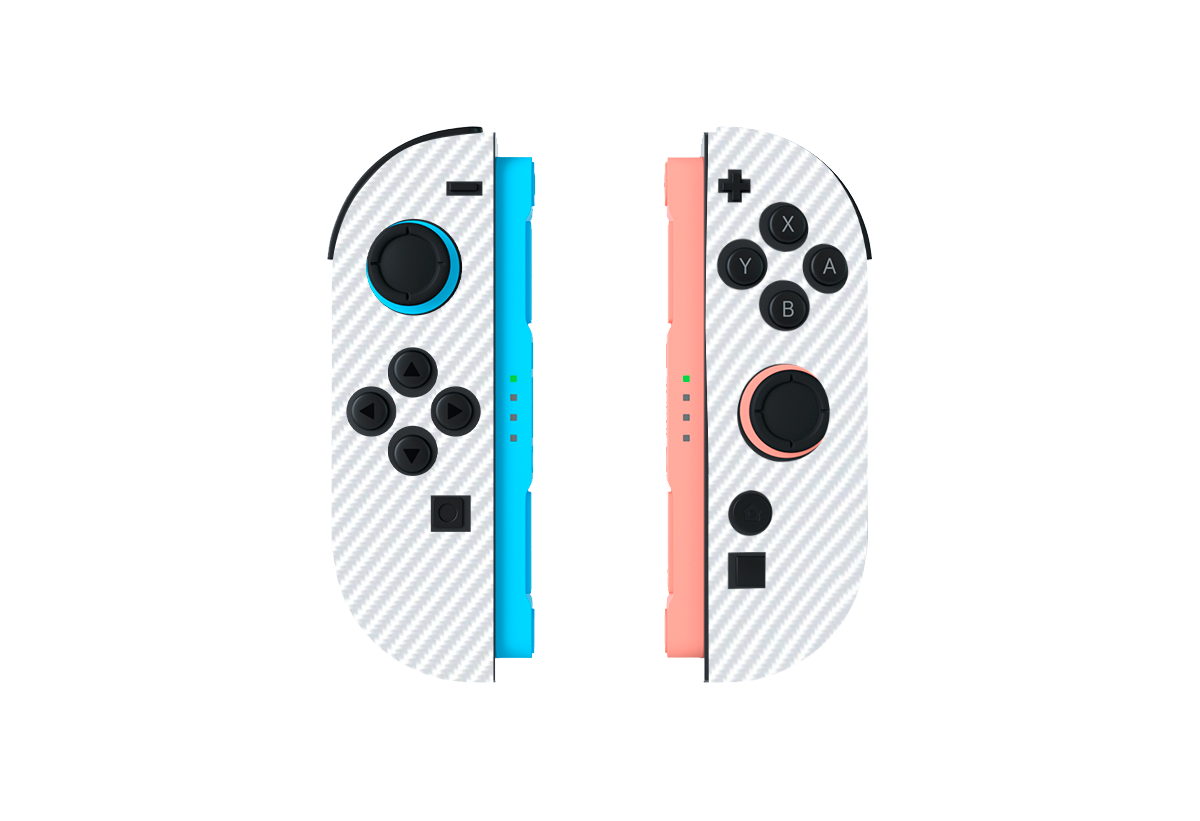 Fibra Carbono Blanco Skin Nintendo Switch 2 (2025)
