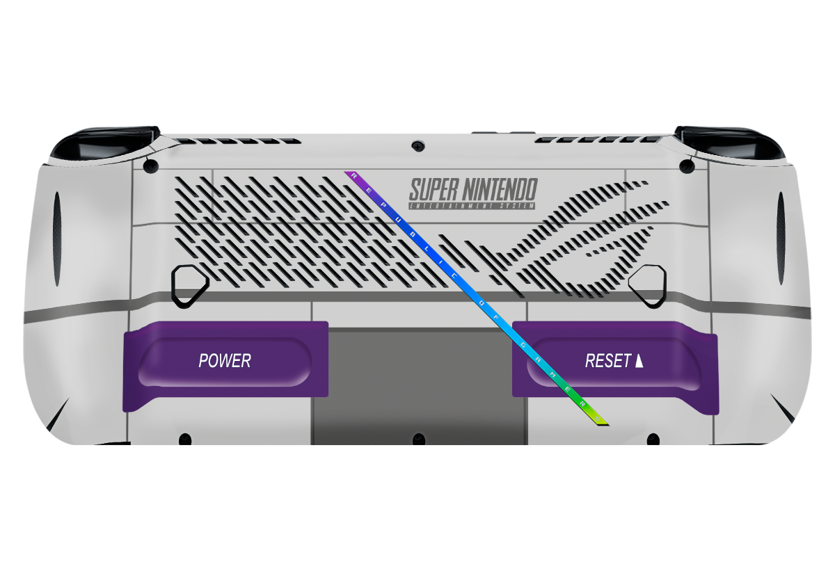 SNES Asus Rog Ally X Handheld Gaming Computer Skin