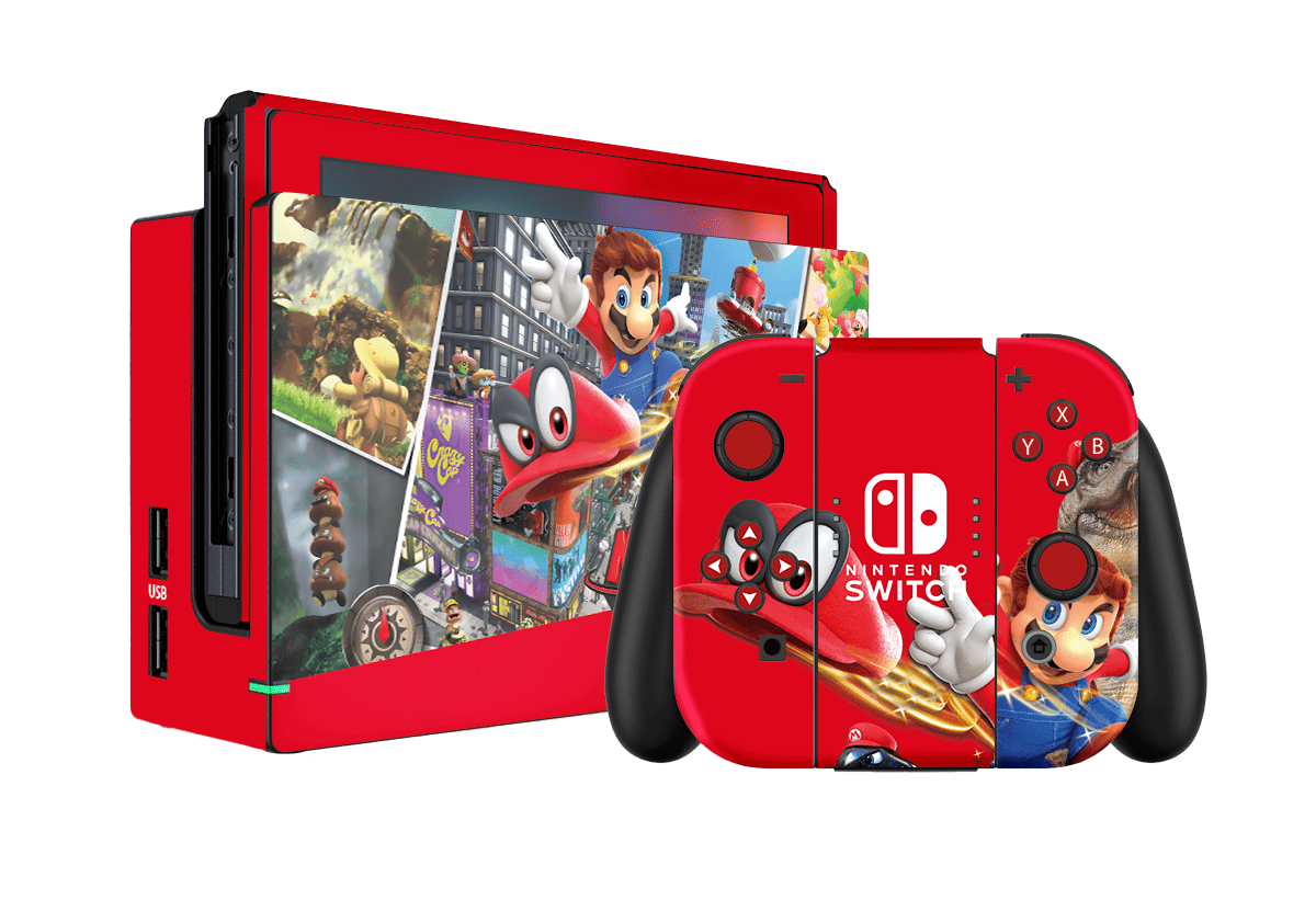 Mario Odyssey Skin Nintendo Switch (2017) Xonebrand