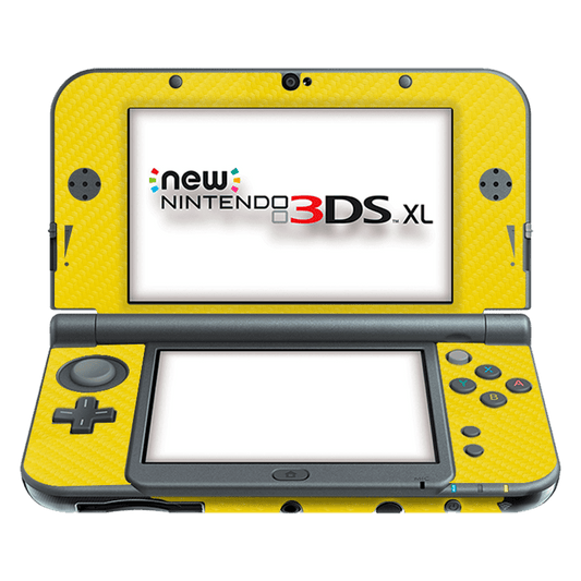 Skin para Nintendo New 3Ds XL edición Fibra Carbono Amarillo – Xonebrand
