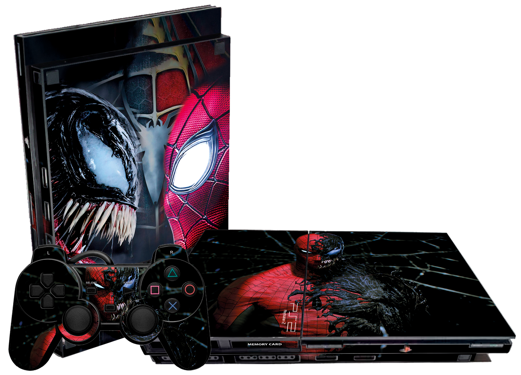 Spiderman vs Venom Skin Playstation 2 Slim